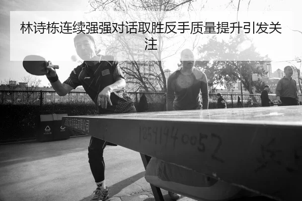 林诗栋连续强强对话取胜反手质量提升引发关注